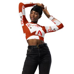 WORKING IT Long-sleeve Crop Top