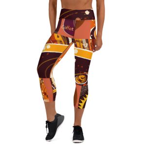 ESPRESSO AROMA CAPRI LEGGINGS