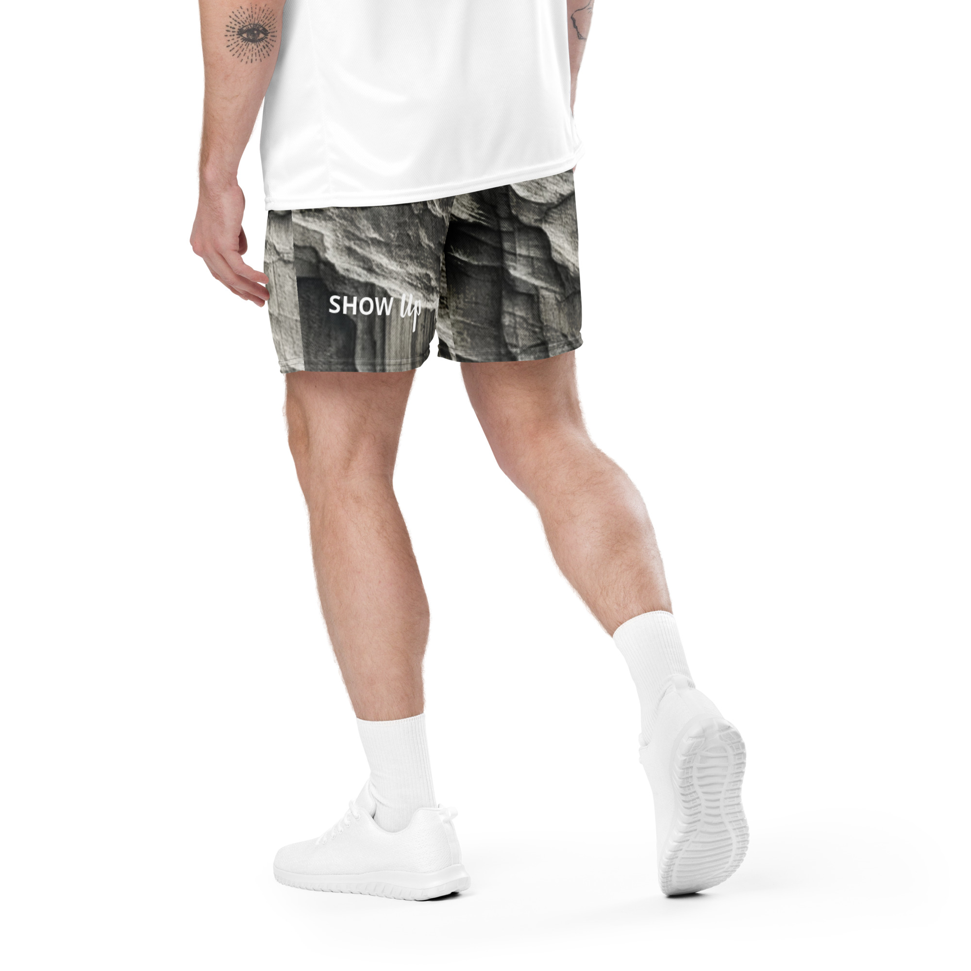 Concrete Unisex Mesh Shorts